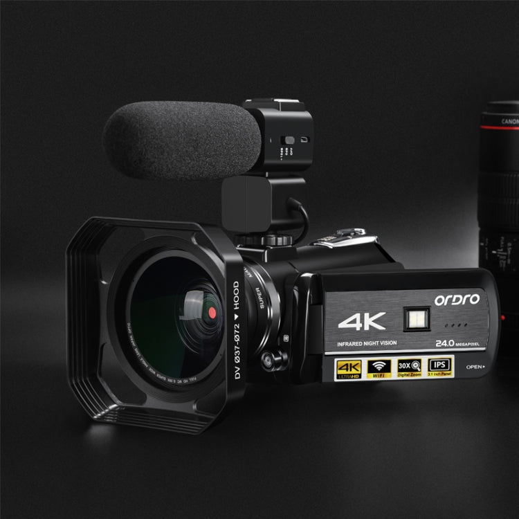 ORDRO AC3 3.1 inch IPS Screen 4K Full HD 13MP Night Vision WiFi Live Camcorder DV Digital Camera ORDRO AC3 3.1 inch IPS Screen 4K Full HD 13MP Night Vision WiFi Live Camcorder DV Digital Camera